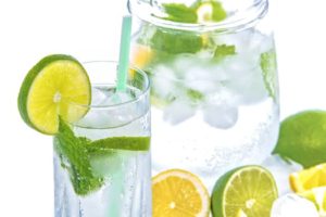 mint ice water infusion detox